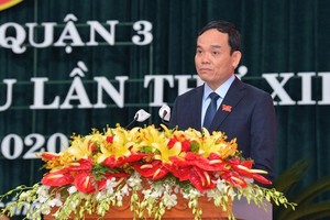 市委常務副書記陳留光。（圖源：越勇）