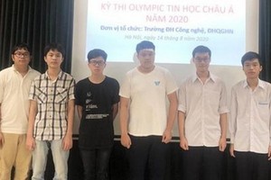 圖為我國參加 2020年亞太信息學奧林匹克競賽的 6 名學生團隊。（圖源：PLO）