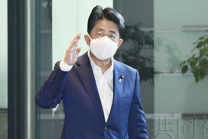 日本首相安倍晉三。（圖源：共同社）