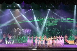 精彩的舞台劇Fisheemen秀。