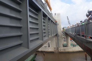 我國最大防潮閥門。