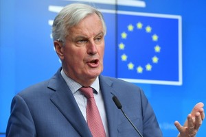 歐盟負責英國“脫歐”談判首席代表巴尼耶。（圖源：AFP）