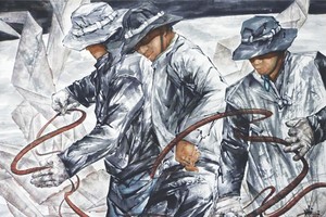 漁民舞曲　陳文海 畫