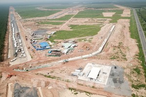 圖為同奈省隆城縣祿安-平山安置房工程項目。