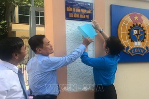 新平郡免費流動法律諮詢點正式投入活動。（圖源：越通社）