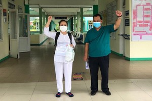 峴港市肺病醫院最後一名新冠肺炎患者痊癒並出院。（圖源：院方提供）