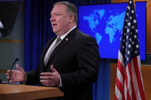 美國國務卿蓬佩奧警告聯合國成員國務必實施執行制裁。（圖源：路透社）