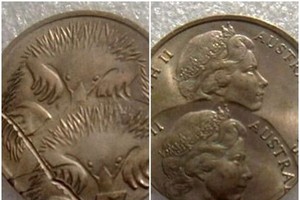 罕見的兩面雙重壓印的5分硬幣。（圖源：互聯網）