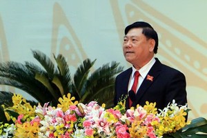 陳文偌同志蟬聯永隆省委書記。（圖源：越通社）