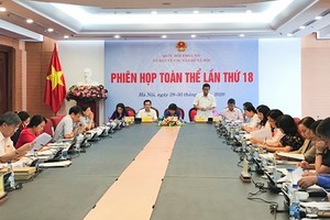 國會社會問題委員會第十八次全體會議現場。（圖源：黎孝）