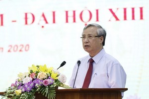 黨中央政治局委員、黨中央書記處常務書記陳國旺在典禮上致詞。（圖源：PV）