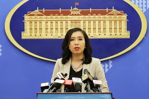 外交部發言人黎氏秋姮昨(15)日下午在外交部例行新聞發佈會上通報有關第37屆東盟(東協)峰會組織工作的消息。（圖源：越通社）