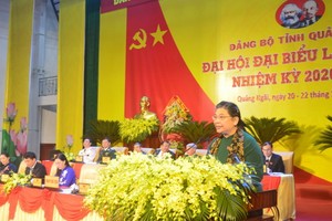 黨中央政治局委員、國會常務副主席從氏放出席大會並發表指導意見。（圖源：人民報）