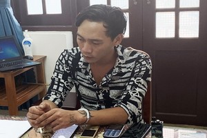 被抓獲的嫌疑人阮文福。（圖源：鴻隆）