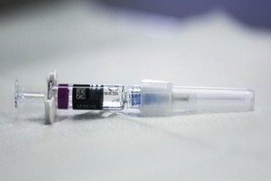 流感疫苗注射器。（示意圖源：AFP）