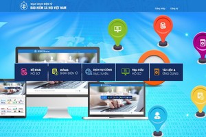 越南社保機關：全天候網上繳納社保醫保費功能已投入使用。（圖源：網站截圖）