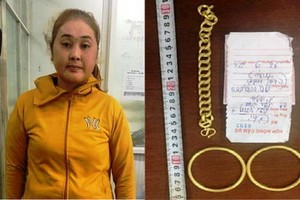 被刑拘的嫌犯楊氏碧蓮（左圖）及涉案物證。（圖源：警方提供）