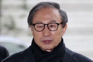 韓國前總統李明博。（圖源：韓聯社）