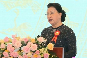 國會主席阮氏金銀。（圖源：VGP）