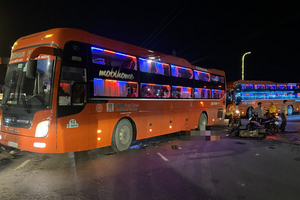 車禍現場，騎士當場死亡。（圖源：淮商）