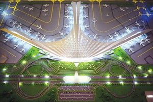 圖為隆城機場總體設計圖。（圖源：ACV）