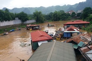 越南中部各省連續發生暴雨襲擊，引發洪澇災害，造成特別嚴重的後果。（圖源：資源環境報）