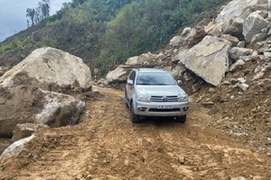 遭泥石流的東長山路日前已恢復通車。（圖源：陲玲）