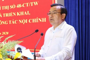 西寧省委常務副書記范雄泰在會上發言。（圖源：西寧報）