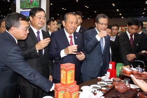 政府常務副總理張和平出席中國-東盟博覽會並看望越南館。