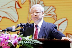 總書記、國家主席阮富仲出席與發表重要講話。（圖源：越通社）