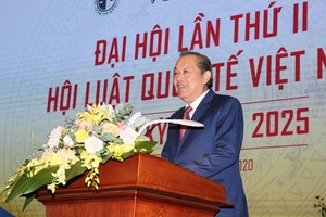 政府常務副總理張和平在大會上發表講話。（圖源：黎山）