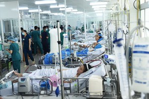 在大水鑊醫院接受治療的病人。