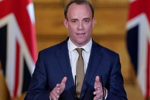 英國外交大臣拉布。（圖源：路透社）