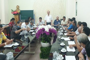 市龍獅協會第一屆代表大會籌備會議現場。