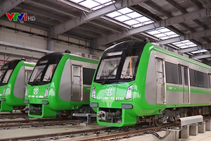 吉靈-河東都市鐵路線將於本月12日至31日期間試運。（圖源：VTV視頻截圖）