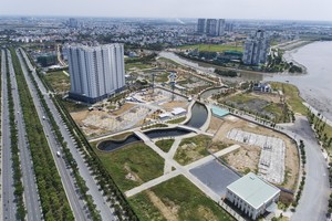 圖為第二郡守添新都市區主幹道。（圖源：Zing）