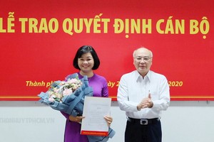 李越中同志出任《市婦女報》總編輯