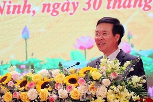 中央宣教部長武文賞在會上致詞。（圖源：越通社）