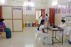 印度在全國范圍內進行新冠疫苗接種演習。 （圖源：AFP）