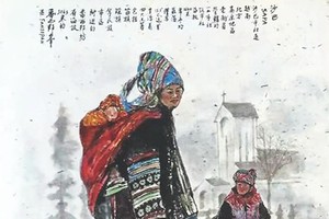 霧中沙巴　黃獻平 畫