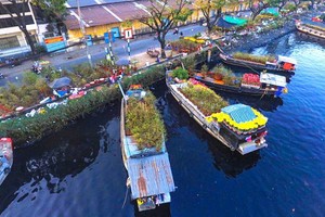 第八郡平東碼頭的“岸上船下”春花市需要得到保護和發揮水文化遺產的價值。