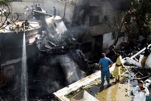  2020年5月巴基斯坦國際航空空難現場。（圖源：互聯網）