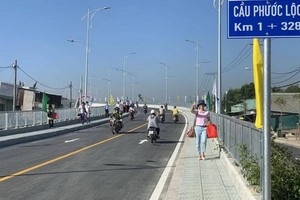 芽皮縣福祿橋於昨(7)日正式通車。（圖源：玲江）