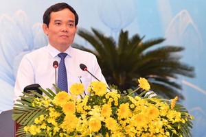 市委常務副書記陳留光在會議上發表指導意見。（圖源：越勇）