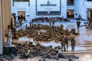 安全威脅升高，美國特勤局接管拜登就職典禮安保工作。（圖源：AP）