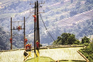 2020年8月，國家電網已覆蓋了河江省偏遠高山地區。（圖源：晉士）