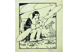 《丁丁歷險記》封面畫。（圖源：AFP）