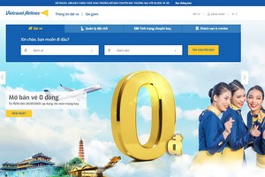 Vietravel Airlines 機票今起開售。（圖源：網站截圖）