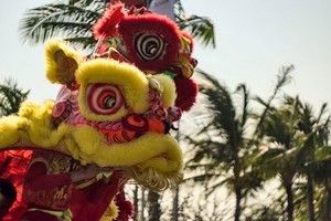 度假區將以醒獅迎新春。