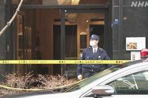 警方封鎖事發現場。（圖源：NHK）